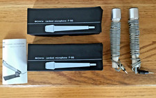 TWO 2 VINTAGE Sony Cardioid Microphones F-98  No Stand Included