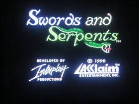 Swords & Serpents (NES, 1990) By Acclaim (Cartridge & Manual) NTSC