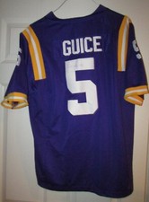 NCAA LSU Derrius Guice #5 Signed Autographed Jersey Sz Large