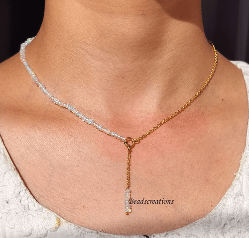 Ethiopian Opal Beads AAA+ Welo Fire Opal Jewelry Gemstone Faceted Chain Necklace - Picture 1 of 7