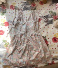 Casual Dresses Women Elegant Lace Floral Dress V-Neck Backless Bodycon Mini Slee