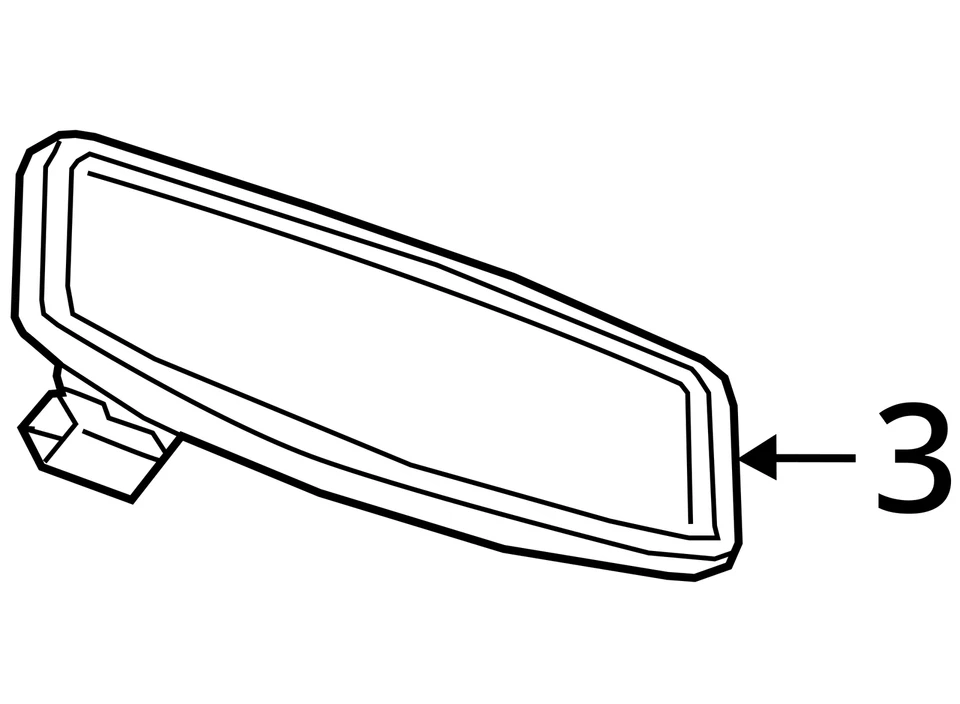 Espejo retrovisor con atenuación automática 13540312 para Silverado 1500 DD8 19-23 2826891 Foto 4 de 4