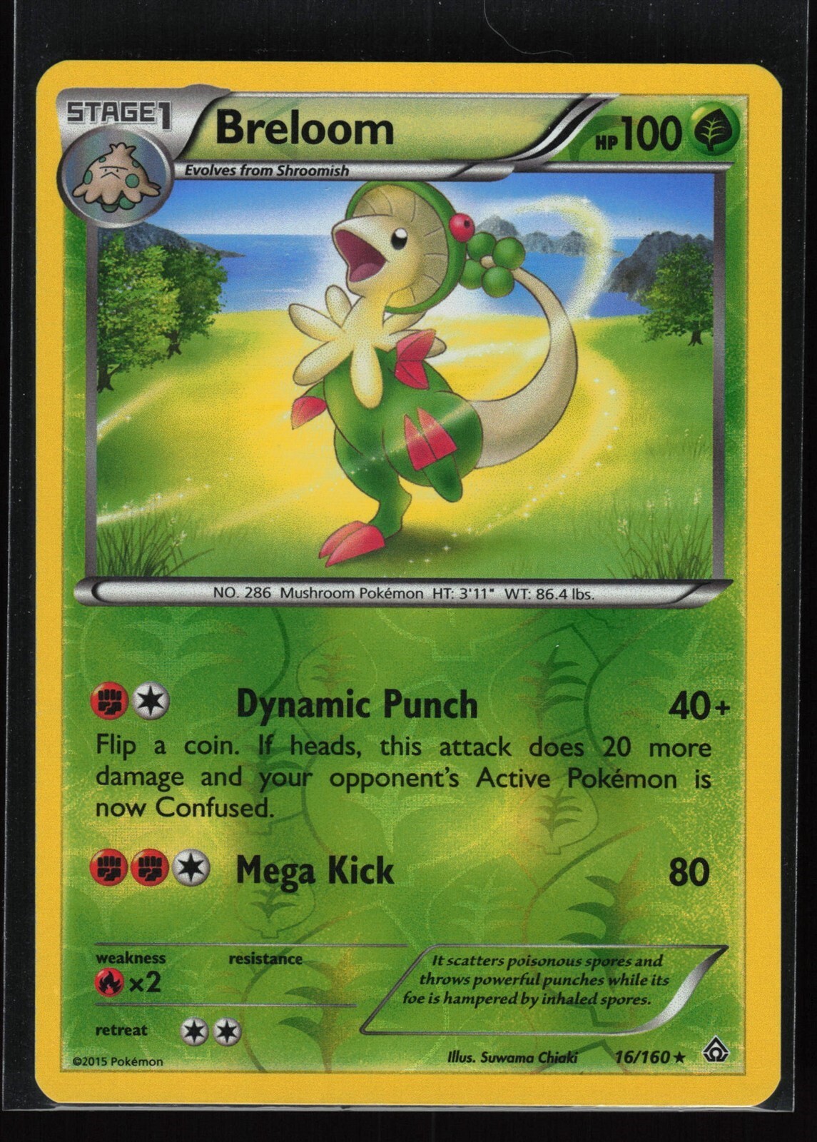 BRELOOM Primal Clash REVERSE HOLO #16 PRC(LP)(PKM)