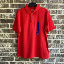 Kirkland Signature Men's Pique Performance Polo Tee Shirt Short Sleeve Size L