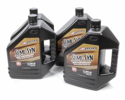 MAXIMA RACING OILS (39-359128B) 20w50 Semi-Syn Oil Case 4x1 Gallon