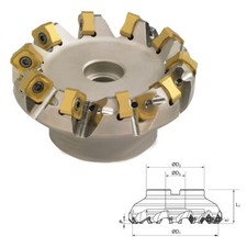 Planfräser Planmesserkopf Ø 50 - 250mm für Wendeplatten SNEX,SNKX,SNMX