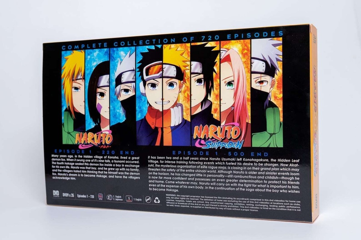 DVD Naruto Shippuden Complete Series Vol.1-720 End Box Set Eng Dub