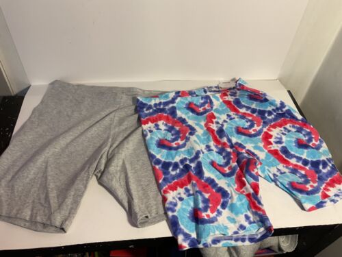 2 pack Wonder Nation Girls Size XL Plus 14-16 Elastic waist Biker shorts NEW #93