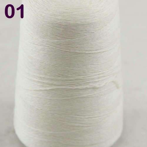 Sale Luxurious 100g Mongolian Cashmere Knitting Sweater Cone Yarn 01 White - Picture 2 of 20
