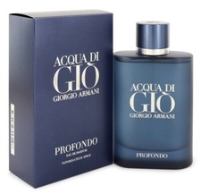 Acqua Di Gio Profondo Giorgio Armani Men 4.2 oz 125 ml Eau De Parfum Nib Sealed