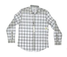 NWT - CALVIN KLEIN Men's PLAID Cavern Rock BUTTON-FRONT DRESS SHIRT - M