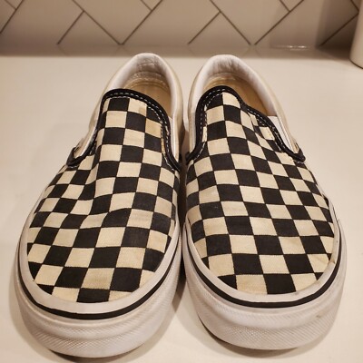size 6 checkerboard vans