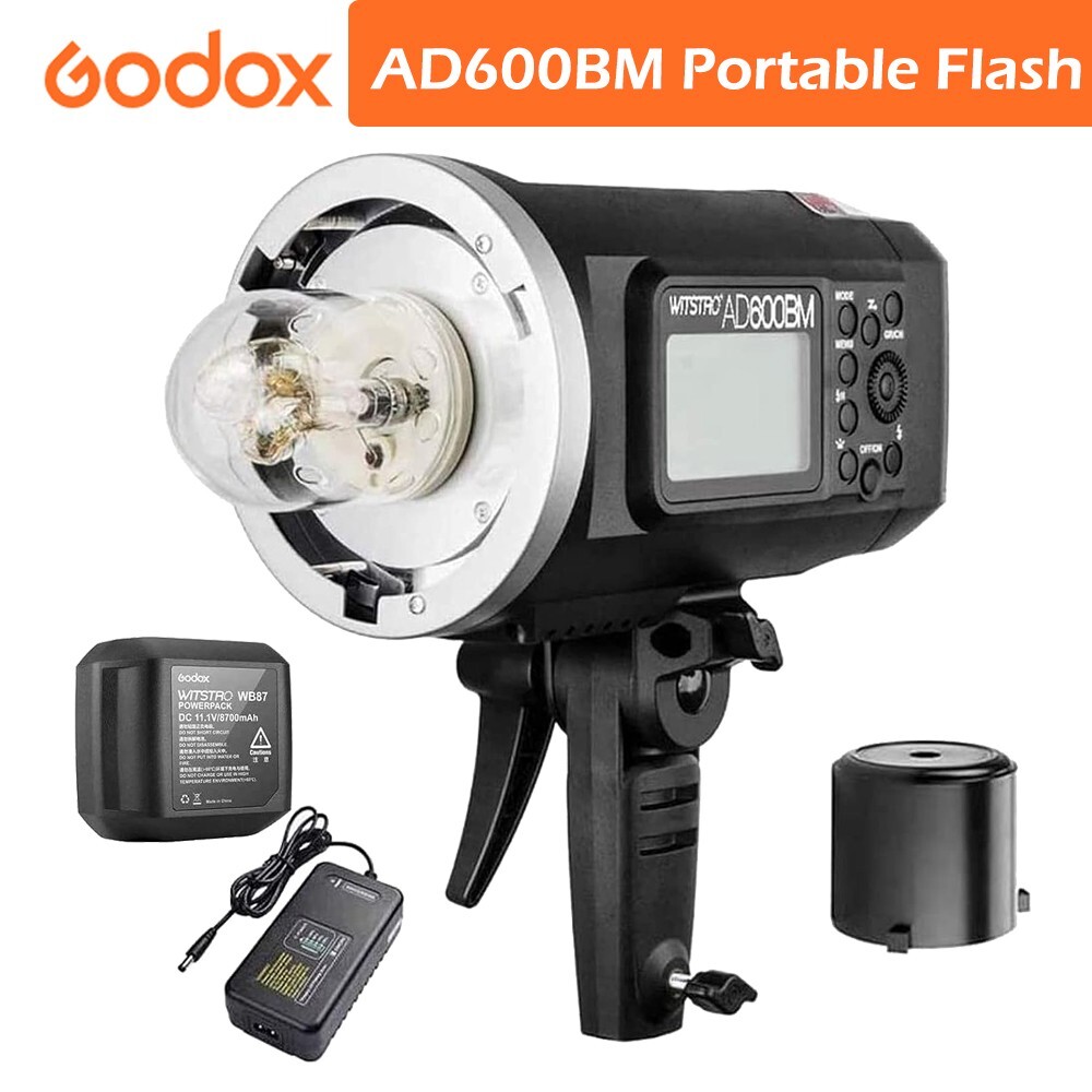 Godox AD600BM Versión Manual HSS 600W Flash Exterior Luz Estroboscópica Montaje Arcos