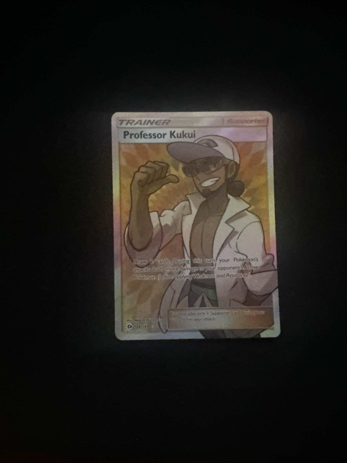 Pokémon TCG Professor Kukui Sun & Moon 148/149 Holo Full Art Ultra Rare