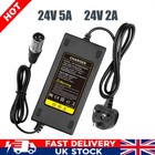 24V 5A 2A Scooter Charger Mobility Wheelchair Battery Power Supply Cord Adapter
