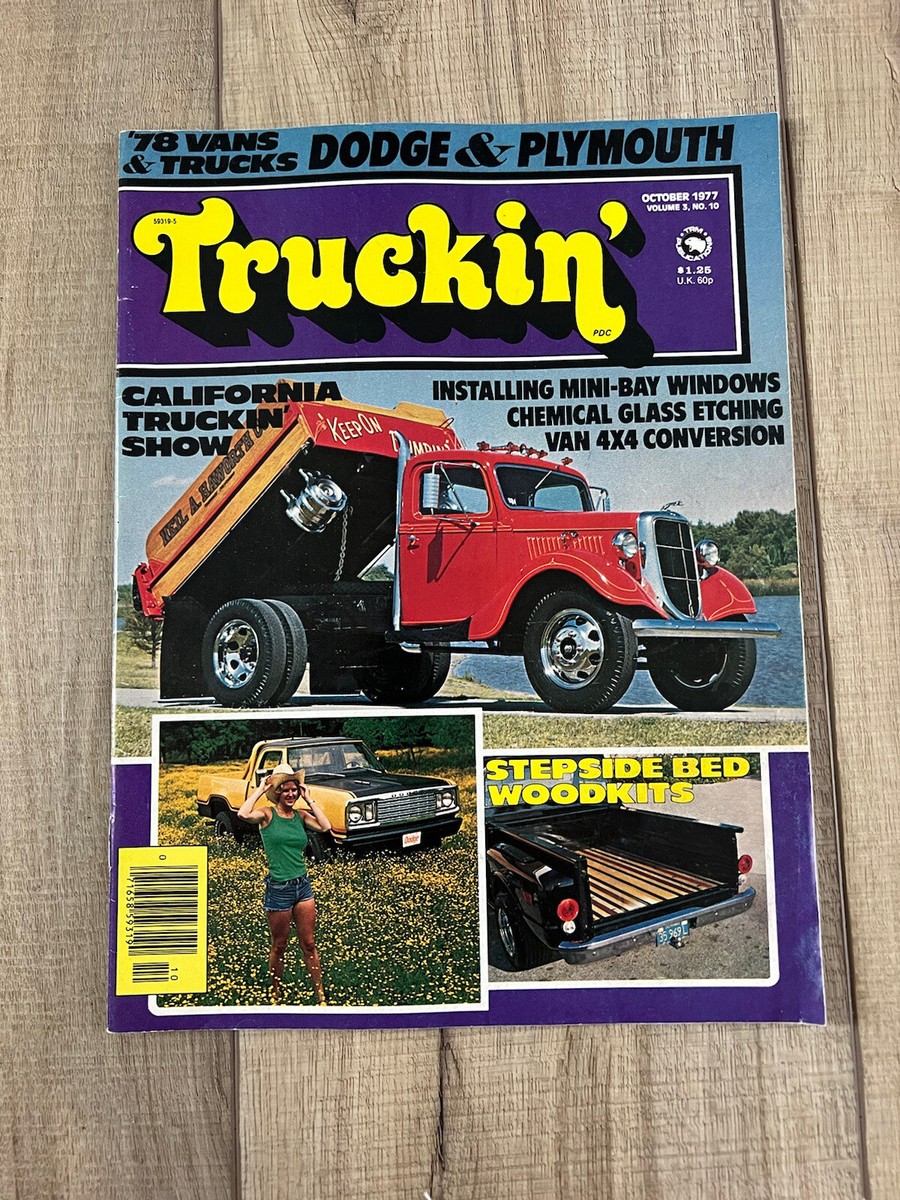 Vintage Truckin Trucking' Magazine Rare Antique October 1977