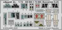 MW22 Eduard 73694 Buccaneer S.2C 1/72 Pe Set For Airfix