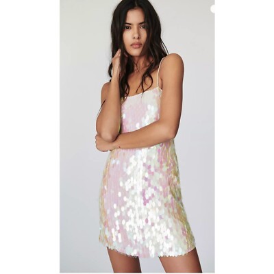free people sequin dress Free People Bali Ciao Belle Sequin Mini Dress – White Chocolate Couture main image 1