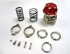 OBX 50mm V-Band Wastegate (7psi) - Red, 50mm external wastegate, 7psi outer spri