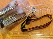 4 pcs ASUS Molex to 2X SATA Power Connector Cable, 14G000100925, ORIGINAL
