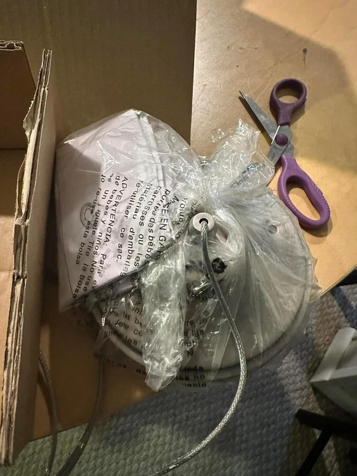 (2) Brushed Nickel And Cobalt Blue Cone Glass Pendant Lights- Matching Pair Set - Image 4 of 4