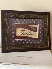 Anello LIBERTÀ Betsy Ross bandiera quadro arte incorniciato cornice parete 8,5 x 10,5" ❤️tb