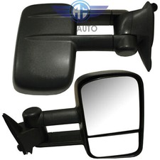 Pair Manual Side View Towing Mirrors Left Right Set For 88-98 Chevy Gmc Truck