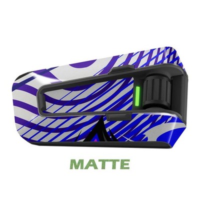 For Cardo Packtalk Edge Neo Pro Skin Stickers Matte Removable Purple Spiral