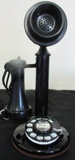 Western Electric Black Bullnose Candlestick Rotary Dial Telephone Circa 1915 #1
