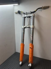 2000 KTM 520 EXC Front Forks Suspension Triple Tree Handle Bars