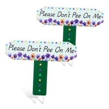 2 Pieces No Dog Pee Sign 11.5  9 Inch No Pooping Dog Sign No Puppy Urine