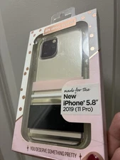 iPhone  (11 Pro) Clear w/Stripes Phone Case, New 6ft Drop  New