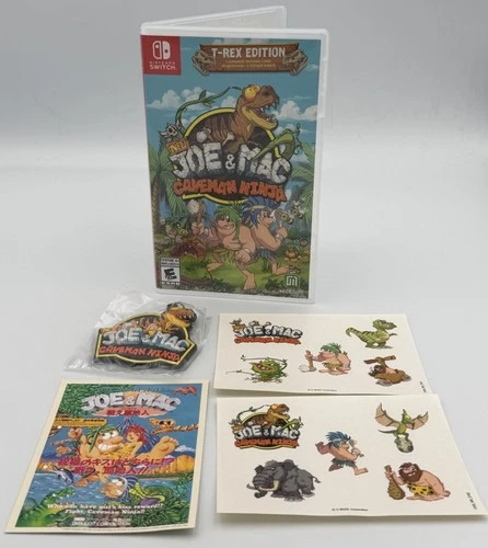 New Joe and Mac: Caveman Ninja T-Rex Edition - Nintendo Switch Complete CIB