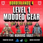BL4 Borderlands 4 • MODDED LEVEL 1 GEAR • Gun Shield COM Ordnance Enh • PC PS XB