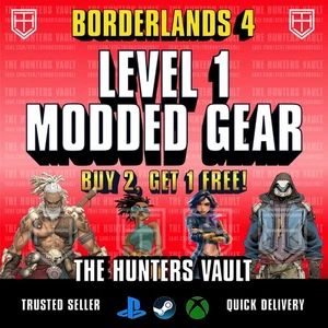 BL4 Borderlands 4 • MODDED LEVEL 1 GEAR • Gun Shield COM Ordnance Enh • PC PS XB