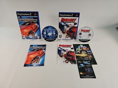 Need For Speed Underground & Burnout Dominator PlayStation 2 PS2 Komplett 