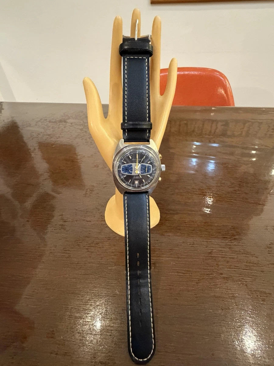 Ancien Cadran Montre Chronographe Chrono Mouvement Valjoux 7734 31.5 mm FHORMA