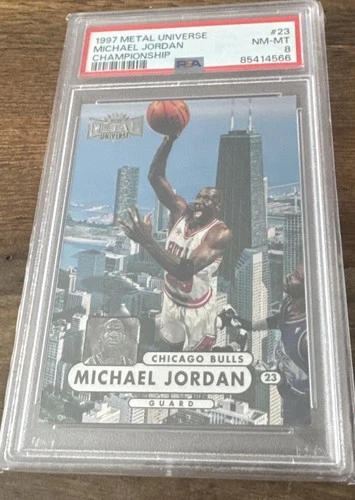1997 Metal Universe Basketball CHAMPIONSHIP Michael Jordan #23 PSA 8 BULLS HOF