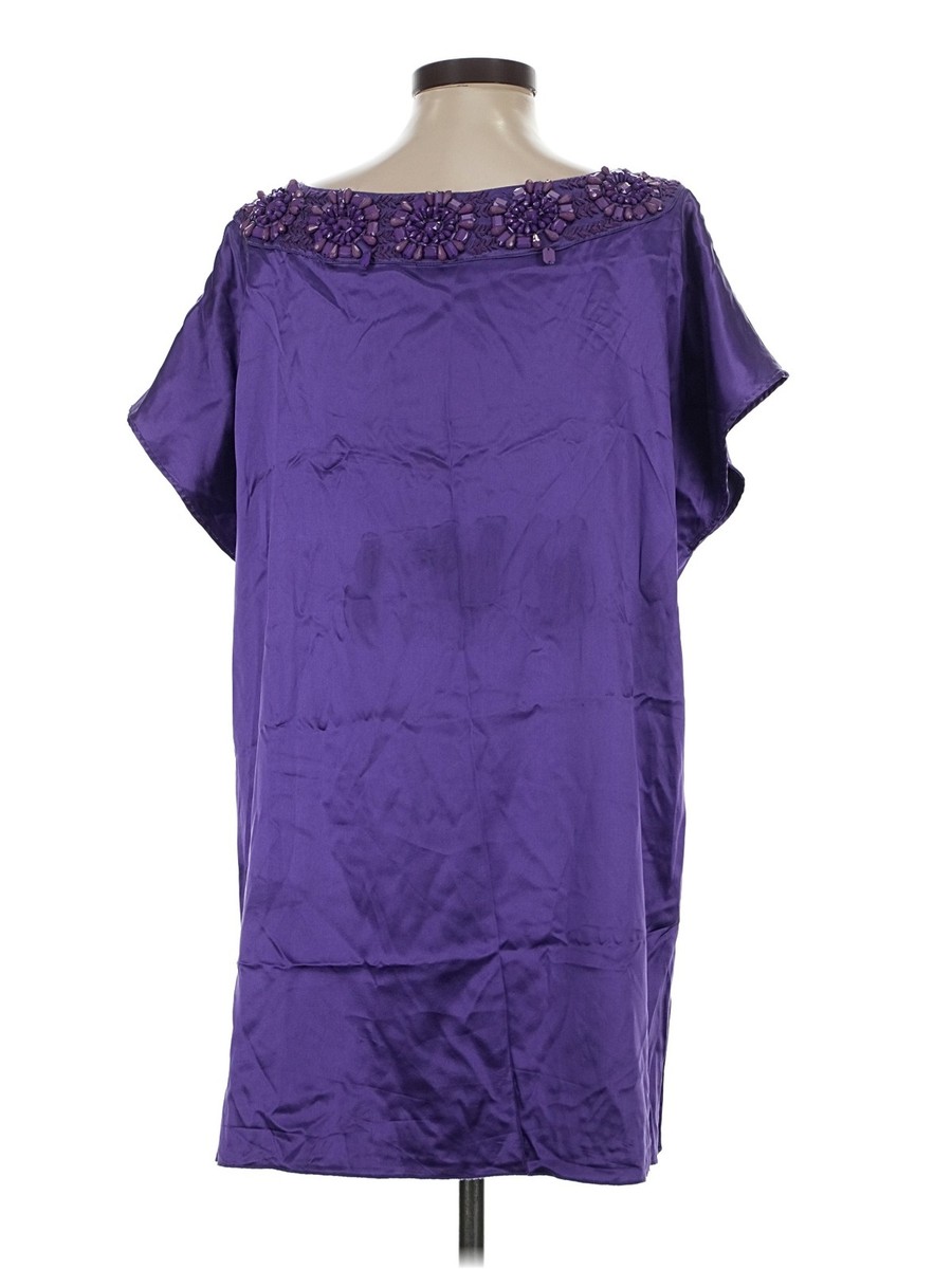 Alice + Olivia Women Purple Cocktail Dress S View 2