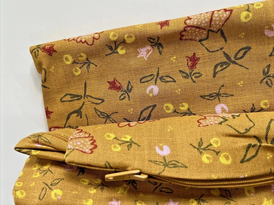 Set of 2 Ikea SVARDTAG Pillow Cushion Cover 20" x 20" Yellow/Floral Sofa Decor - Image 4 of 4