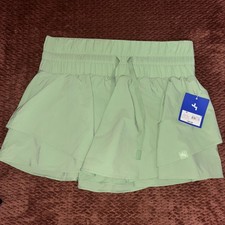 NWT JoyLab Womens Medium Tennis Golf Skirt Light Green