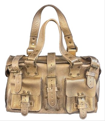 Mulberry Large Roxanne Satchel-True Vintage- Oak Gold Mulberry