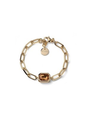 UNOAERRE Joya Damen Armband mit Kristall Bronze vergoldet 24kt (2822)