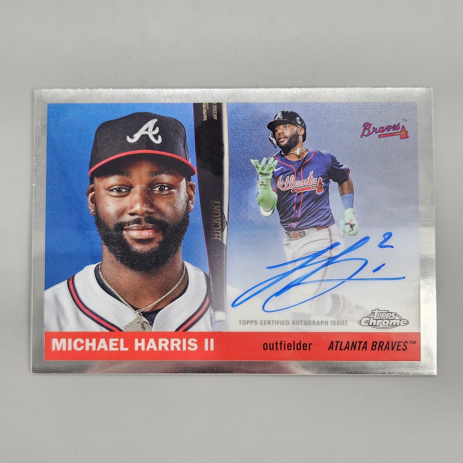 2025 Topps Chrome Platinum Anniversary Michael Harris II CPA-MH Auto Braves