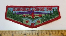 WWW Quekolis Lodge 316 OA Flap Patch Used