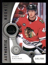 2021-22 SP Game Used 2005-06 Retro Rookies Wyatt Kalynuk 645/999 Chicago