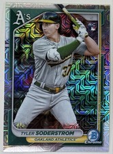 2024 Bowman - Tyler Soderstrom #15 Chrome Mojo Refractor Rookie RC