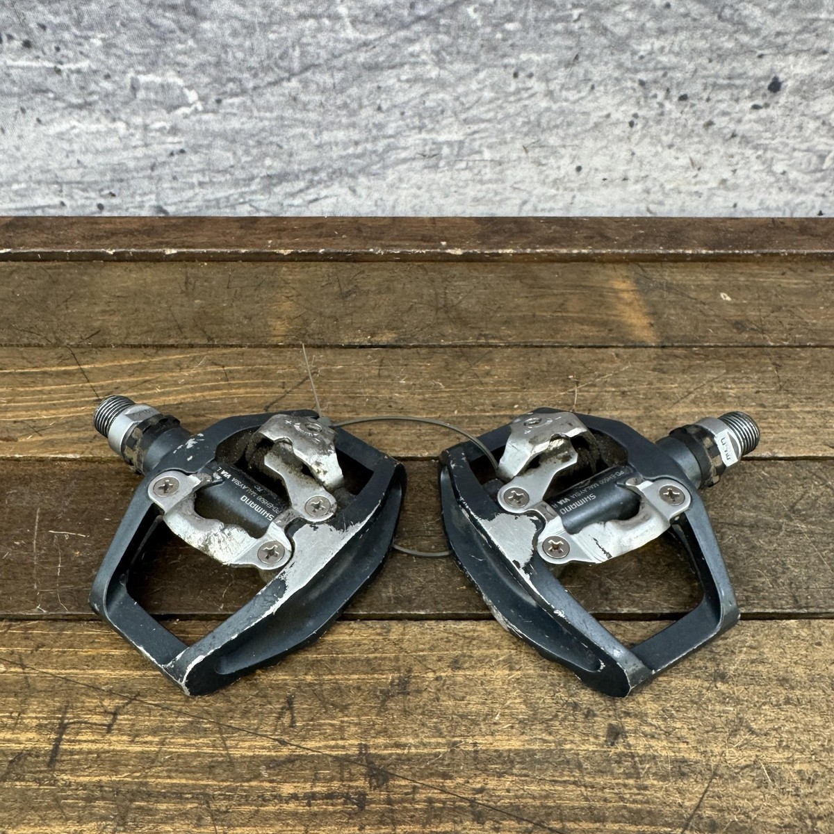 Shimano PD-EH500 SPD Hybrid Platform Bike Pedals Gray Pair 9/16
