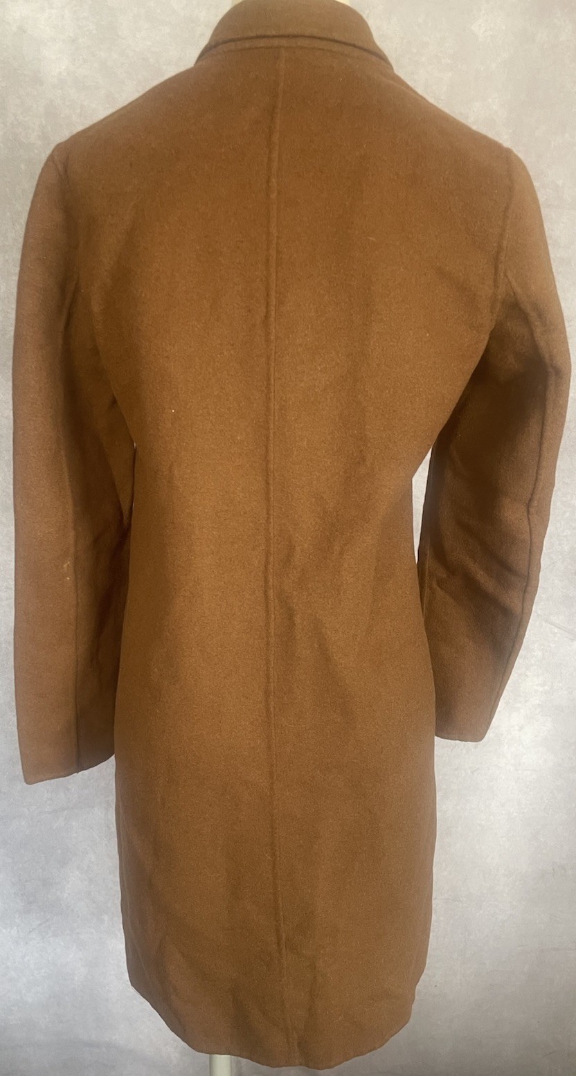 Zara Basic Outerwear Handmade Wool Blend Trench C… - image 2