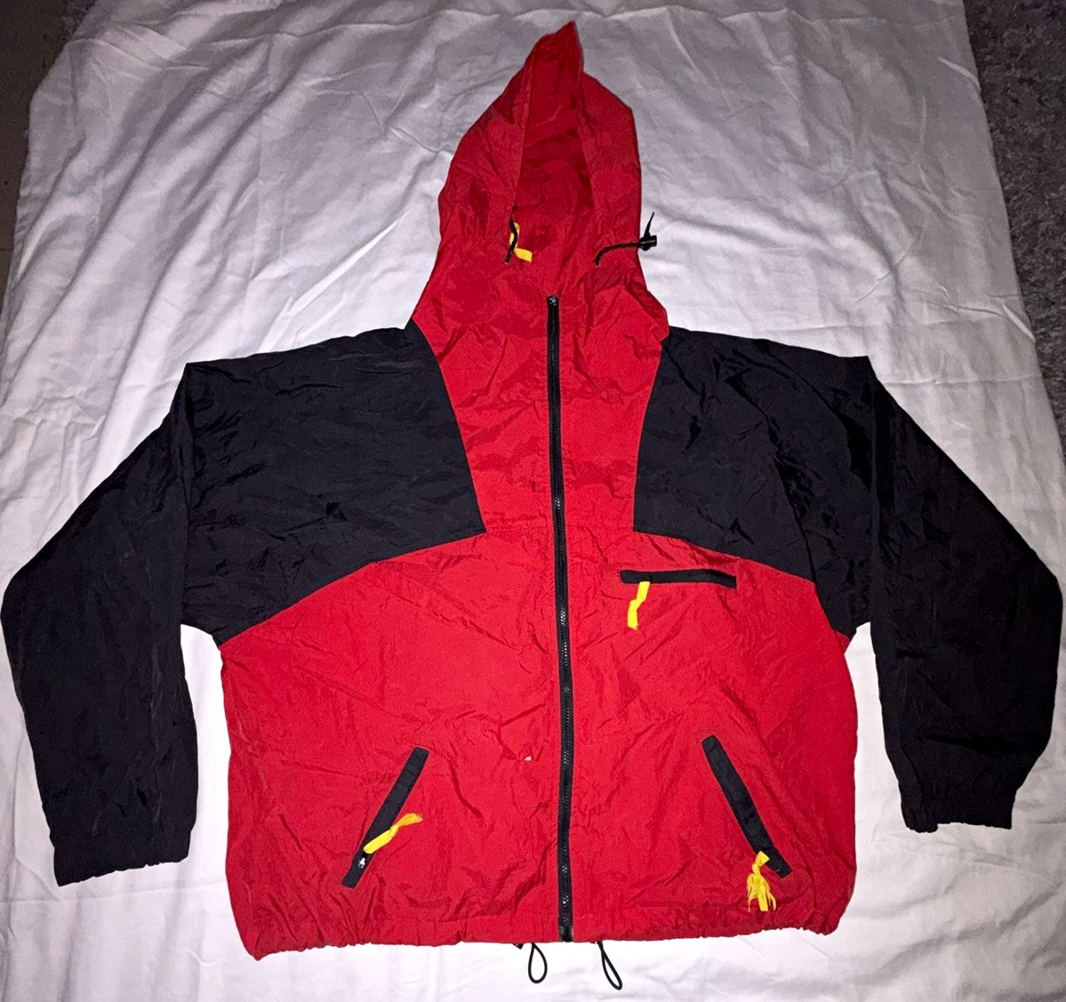Marlboro Adventure Team Men’s XL Red/Black Hooded Full Zip Windbreaker - product detail image 1